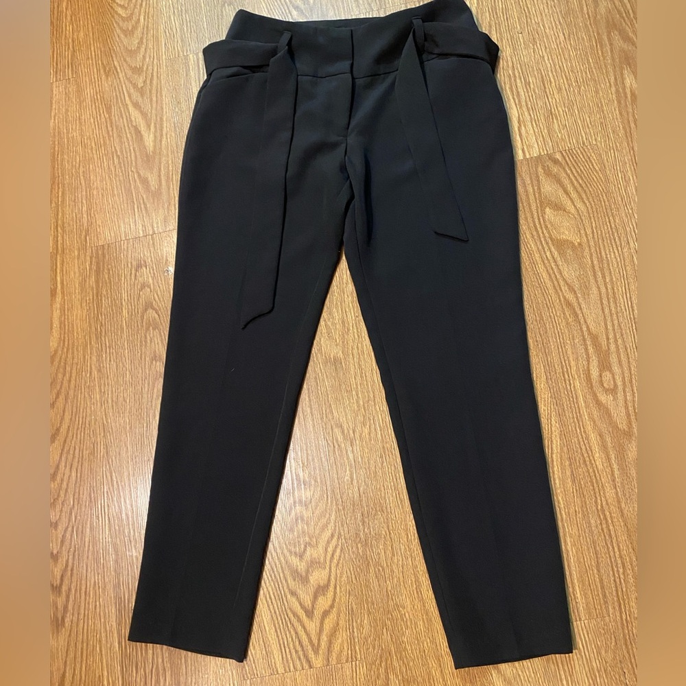FLIRTATIOUS Stylish Black Tie-Waist Pants SIZE 9  POLYESTER 90% 30x29